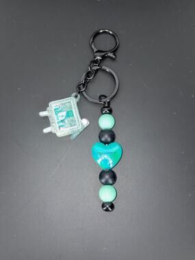 Handmade beaded inspired keychain!
